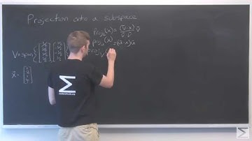 Linear Algebra: Projection onto a Subspace