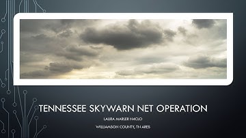 TN Skywarn Net Operation