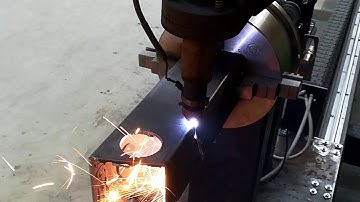 MyPlasm CNC   First test rotary cutting