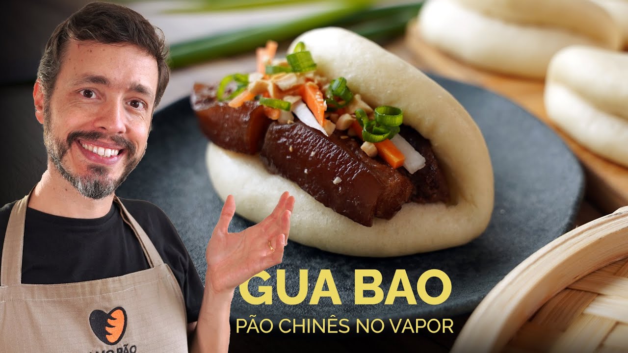 GUA BAO - Receita fácil de pão chinês cozido no vapor