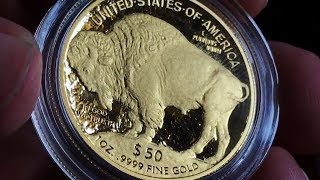 1 oz Gold Buffalo Proof Unboxing u0026 Kitty Madness