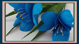 ВЕСЕННИЕ ЦВЕТЫ из гофрированной бумаги МАСТЕР КЛАСС своими руками/ CREPE PAPER FLOWERS/ diy flower