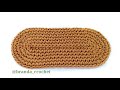 كروشيه قاعدة شنطة بيضاوي بغرزة السنبلة - Crochet oval bag base tutorial