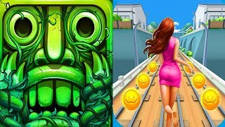 Temple Run 2 Lost Jungle VS Subway Princess Endless Run Android iPad iOS Gameplay HD screenshot 5