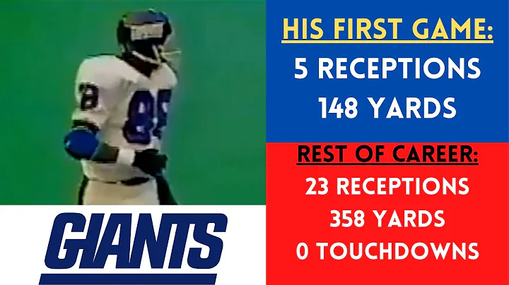 The BIGGEST ONE-GAME WONDER in New York Giants HIS...