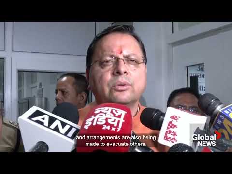 Shocking Video Shows Dharali Village In Uttarakhand India Swept Away By Massive Mudslide