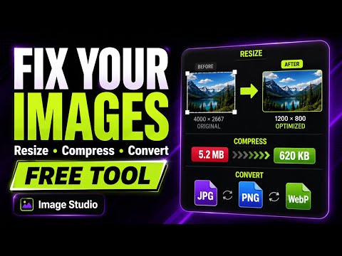 Resize, Compress & Convert Images Fast | Free Image Tool