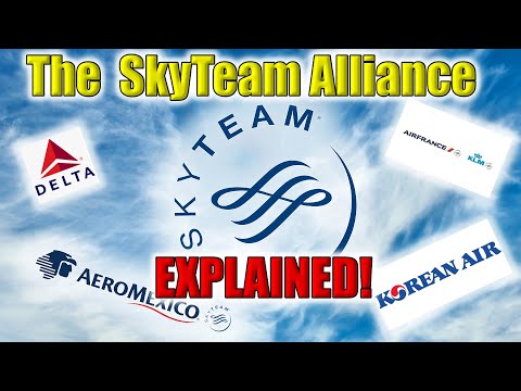 Video: SkyTeam Airlines alianses dalībnieki un priekšrocības