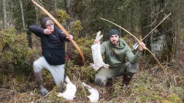 Hunting Rabbits with Stickbows