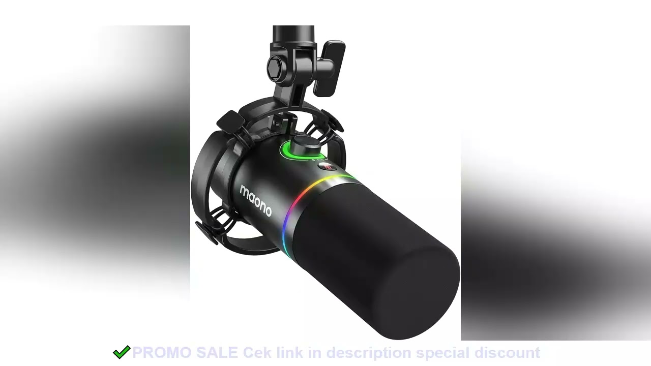 Maono XLR\USB Dynamic Microphone For Gaming Recording Streaming Youtube Metal Mic With Software Tap-