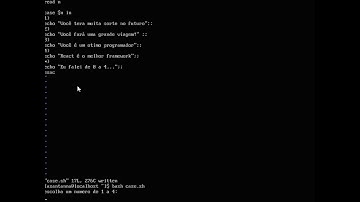 Comandos básicos de shell script (como criar, dar permissão de execução, ler input, etc)
