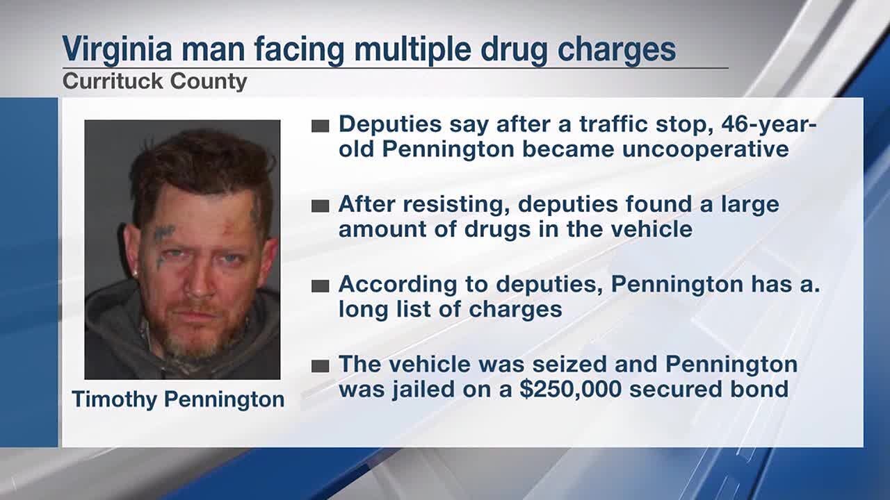 Virginia man facing multiple drug charges in Currituck County - YouTube
