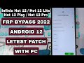 Infinix Hot 12 / Hot 12 Lite / Hot 12 Play / Hot 12 Pro FRP Bypass Without Pc New Security 2022