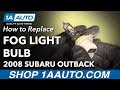 How to Replace Fog Light Bulbs 04-09 Subaru Outback