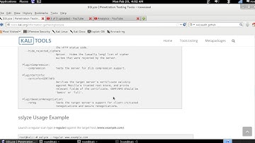 SSLyze - Fast SSL Scanner to Detect Weak Ciphers (Kali Linux)