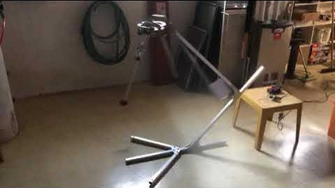 The "Basement Days"!!!   Video 1: Prototype test of Gravitational Inertial Gen-Set: Gravity Powered