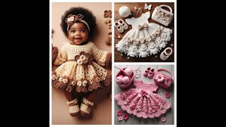 CUTE BABY GIRL CROCHET ATTIRE SET(SHARING ADEAS)🥰