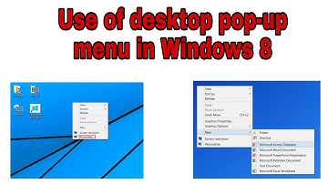 What is The Use of Desktop Pop-up Menu in Computer || video by Bilal shah HD 2020 it knowledge
