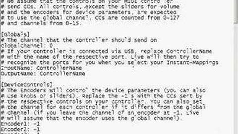 Setting up a Control Surface for Live