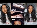 FLAWLESS CURLY WIG INSTALL | BEGINNER FRIENDLY | BLEACHING+ PLUCKING + MELTING LACE X WIGGINS HAIR