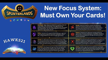 New Ability Focuses: Must Own Your Cards?! | SPLINTERLANDS