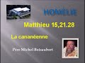 Homelie P boisaubert La cananéenne