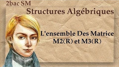[Algèbre] Chapitre 3 : Ensemble des Matrices M2(R) et M3(R) (SM)
