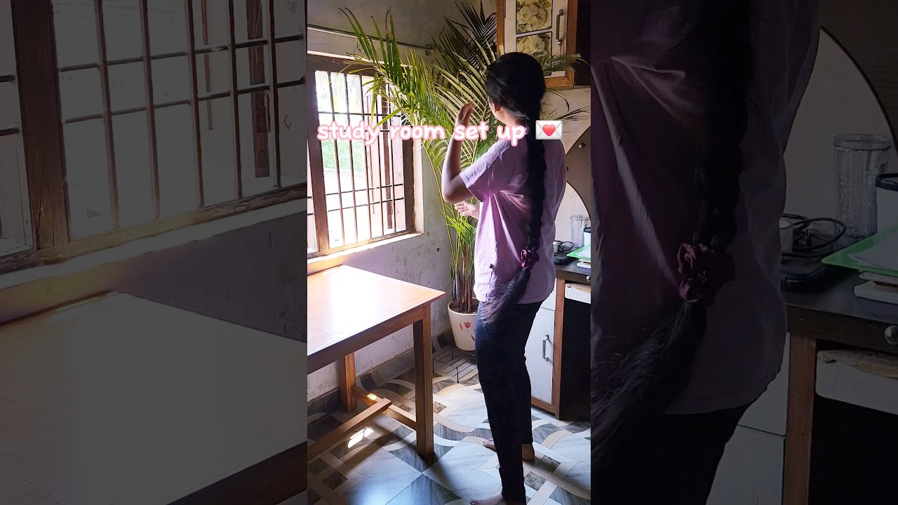 study room transformation 🪴📚#shorts #roommakeover #viral