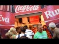 Line at cocacola pop up store