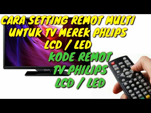 cara setting remot multi pada tv philips lcd/led