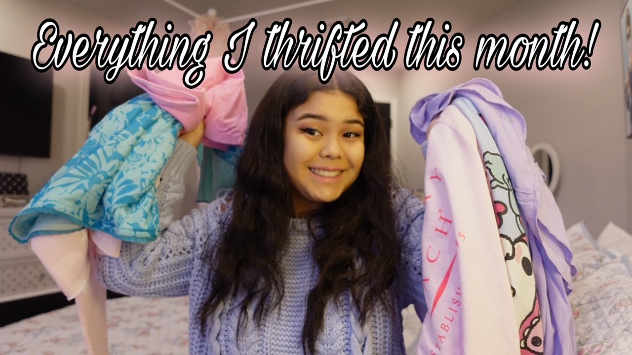 Everything I Thrifted this Month! January Thrift haul - YouTube