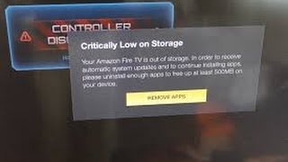 How to fix Critically Low On Storage or Memory Error on Amazon Fire Stick