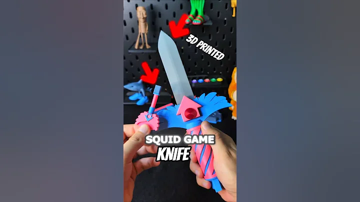 3D printed Upgraded Squid Game Knife #3dprinting #howto