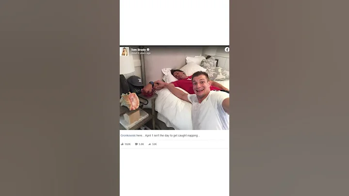 Gronk's April Fools prank on Brady  #Shorts