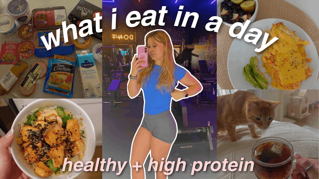 WHAT I EAT IN A DAY AS A GYM GIRL | High Protein + Healthy Whole Foods ...