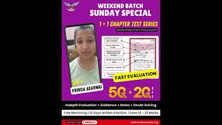 Weekend Batch Sunday Special for SEPT/NOV 2026 Exam - One Chapter One Test Series - CAtestseries.org