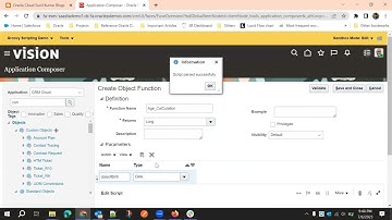 11 - Object Functions in Oracle Fusion Cloud Groovy | Application Composer | Oracle CX