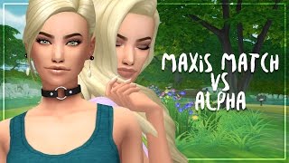Sims 4 Maxis Match Vs. Alpha