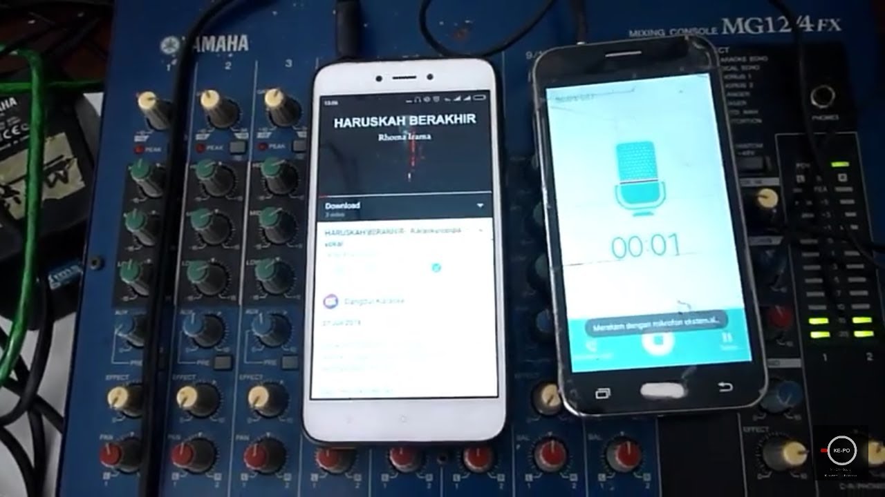 cara merekam suara dari mixer ke HP//hand phone - YouTube