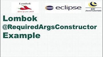 Lombok @RequiredArgsConstructor example | Lombok Tutorial | KK JavaTutoruals
