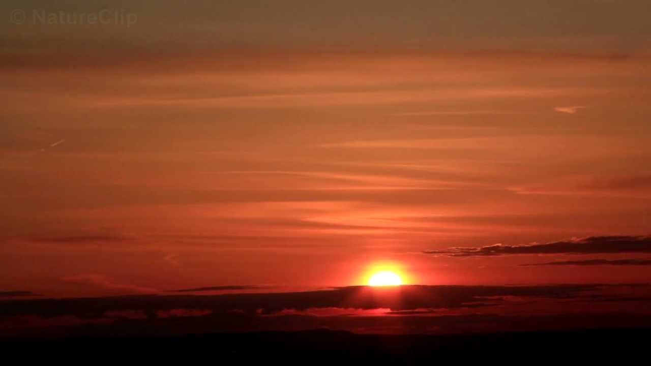 FREE HD stock footage: Real time sunset in HD 1080p (no editing) -CC-BY  NatureClip - YouTube