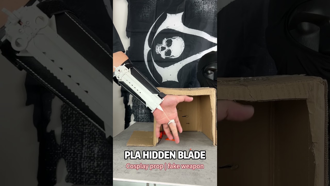 Assassin's Creed 3D printed hidden blade cosplay prop 