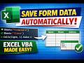Excel VBA: Auto-Save Data to Another Sheet
