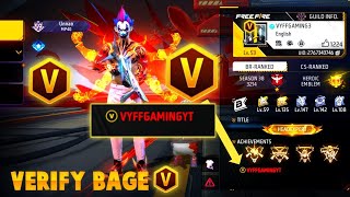 How to Add V Badge In Free Fire Profile | V Badge Kaise Le | V Badge Kaise Milega | FF V Badge Code