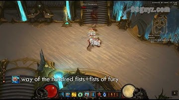 87 Diablo3 Monk skill way of the hundred fists fists of fury