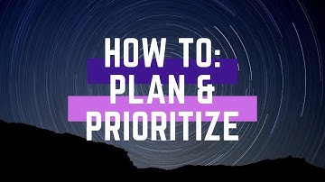 PLAN & Prioritize PLAN Episode #2