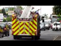 NIFRS / E1102 &amp; E1101 / BRZ 5738 &amp; VEZ 7009 / Volvo FLL&#39;s / Turn-Out from Knock Fire Station