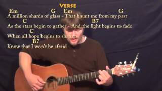 Vignette de la vidéo "Writing's On The Wall (Sam Smith) Fingerstyle Guitar Cover Lesson in Em with Chords/Lyrics"