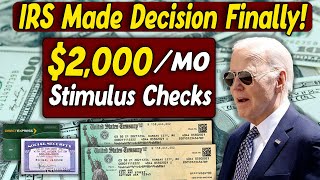 IRS Made Decision Finally! $2,000 Stimulus Checks Delivery Dates For Social Security SSI SSDI VA