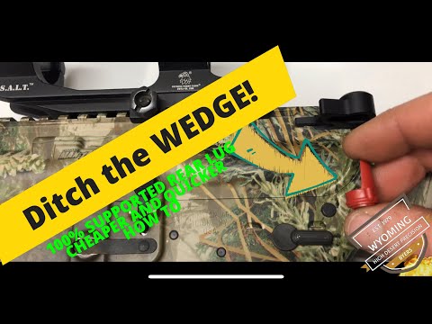 Eliminating the “Accu Wedge” DIY for fixing upper to lower slop. Accuracy increases for your AR